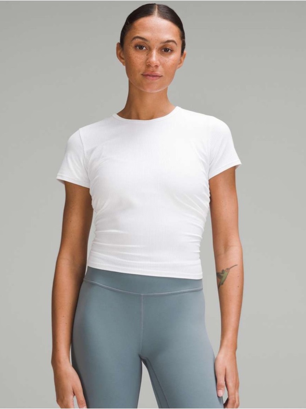 Lululemon All It Takes Ribbed Nulu T-Shirt White
